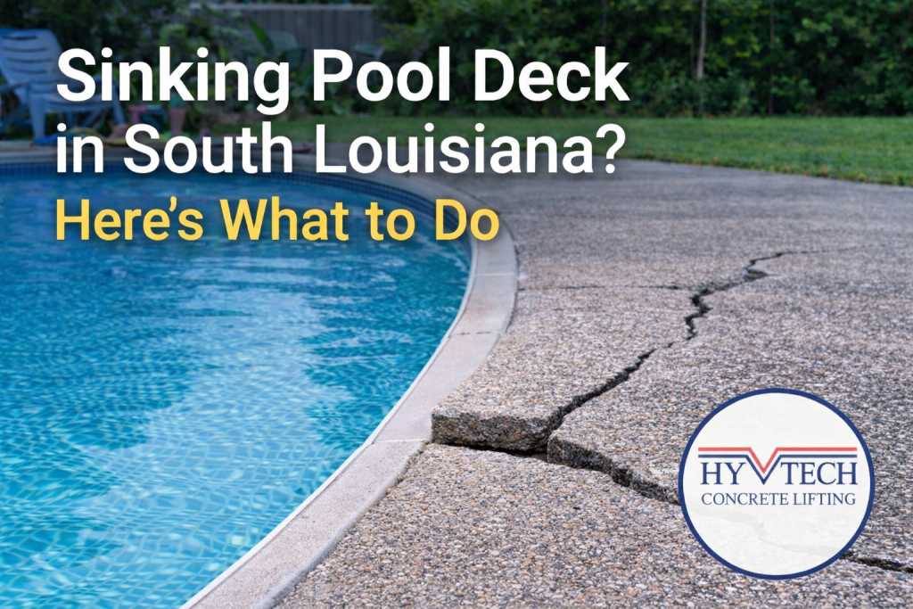 Why Is My Pool Deck Sinking — and What Can South Louisiana Homeowners Do About It?